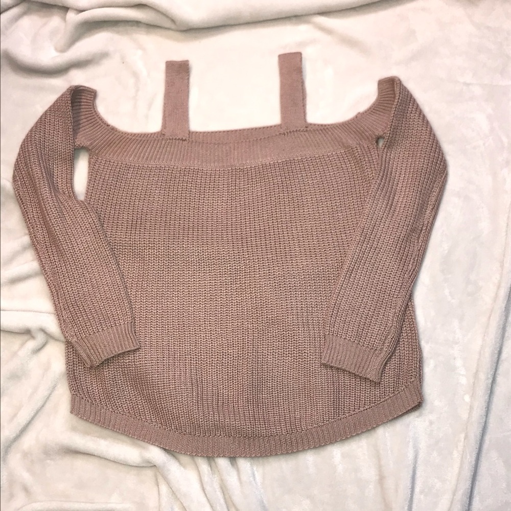 Mona B Cold Shoulder Sweater